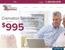 Tablet Screenshot of allcountycremationserv.com